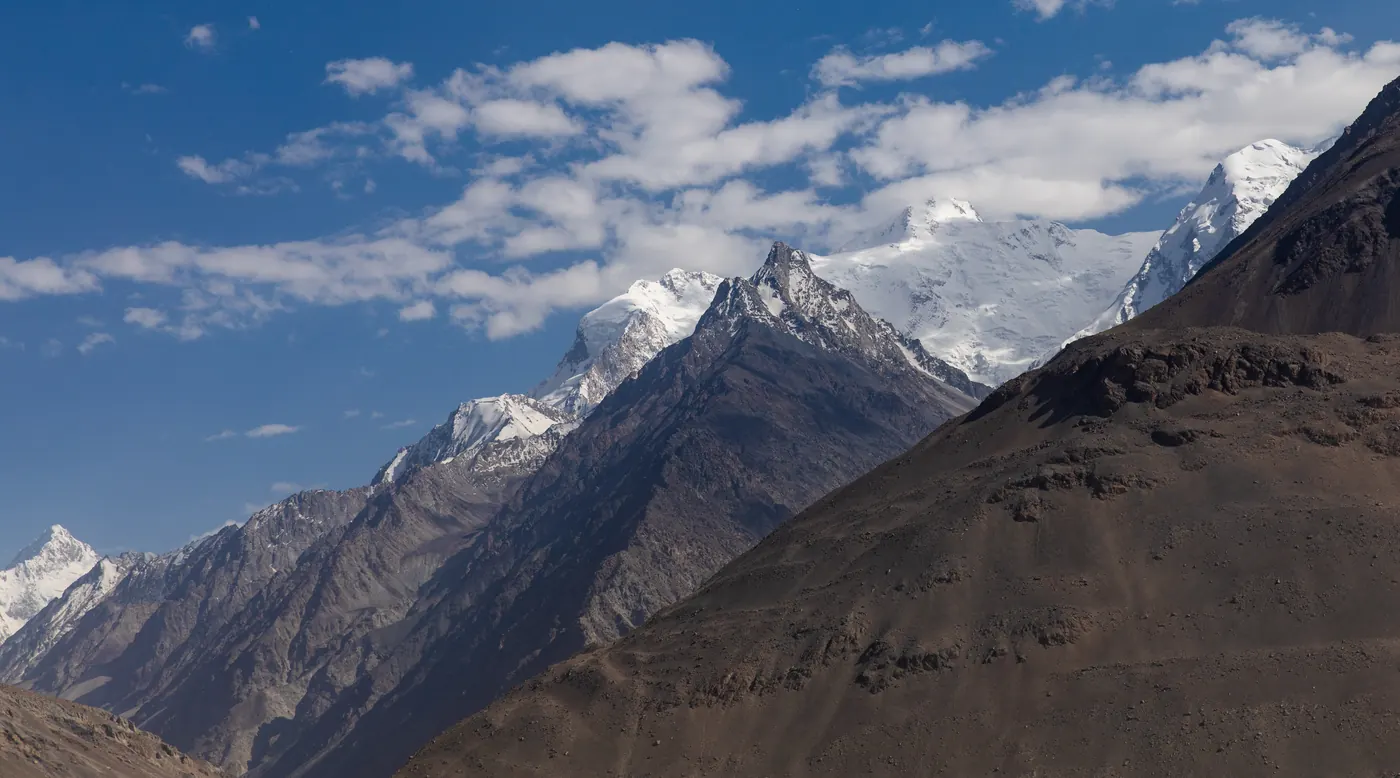 The Hindu Kush mountains along the Afghanistan-Pakistan border