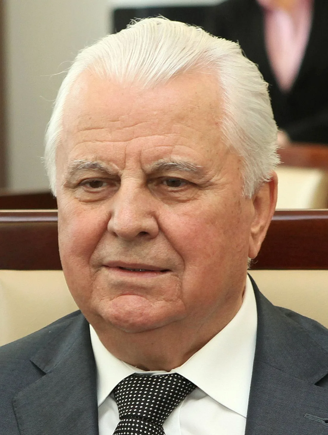 Portrait of Leonid Kravchuk, the first president of independent Ukraine