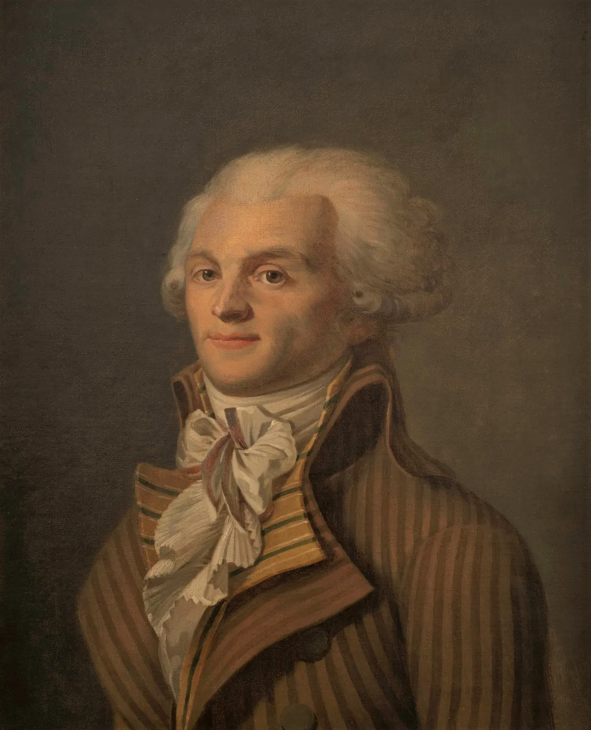 Portrait of Maximilien Robespierre in a blue coat