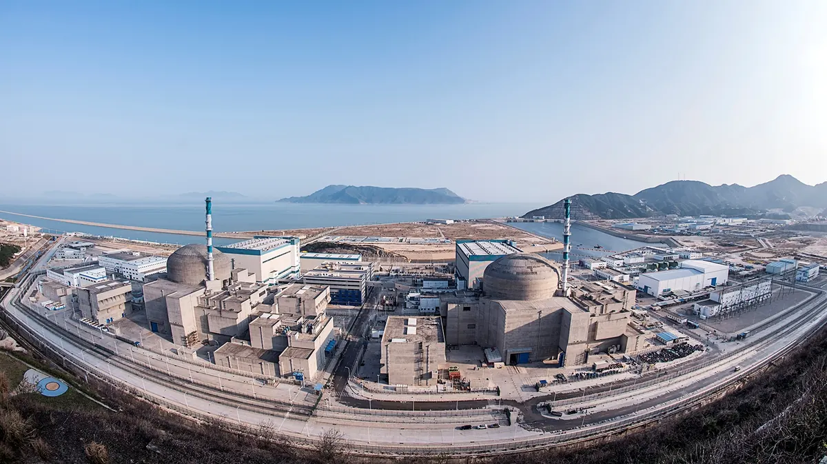 The Taishan Nuclear Power Plant on the coast of Guangdong province, China